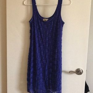 Blue lace dress